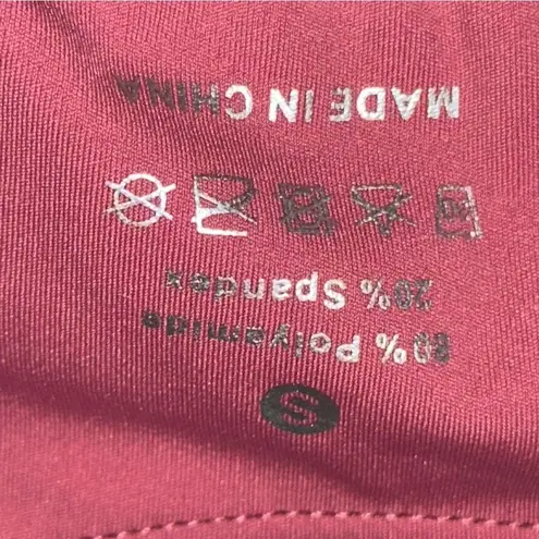 The Gym People NWT Women’s Size S Rose Red Mauve Longline Wirefree Sports Bra