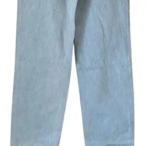 We Wore What NWT CutOut High Rise StraightBaggy Leg Jean Belt 28 Indigo Super Blue