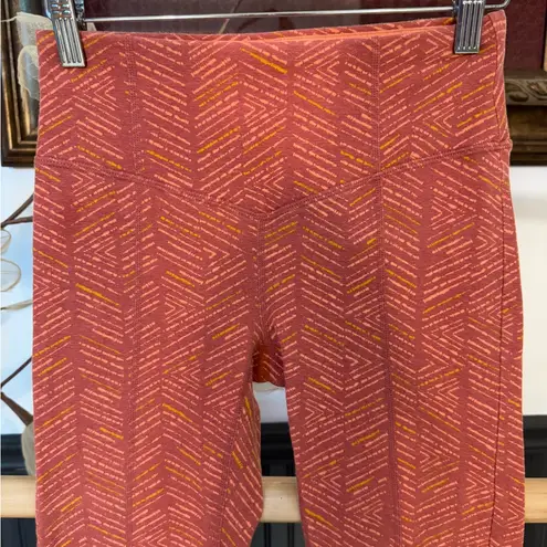 prAna Leda Pants Orange Leggings With Back Pockets ~ Size XS 💚🍄