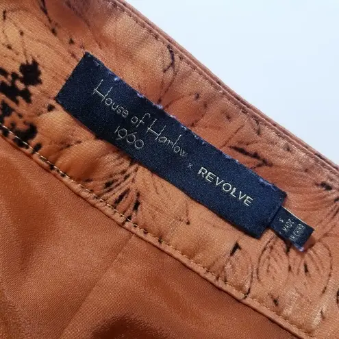 House of Harlow1960 x Revolve Floral & Birds Print High Rise Pants Yellow