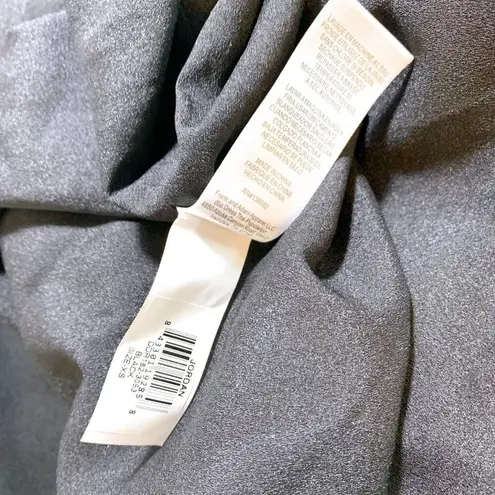 Dress the Population NEW Jordan Ruched Black Gown Dress with High Slit Black XS