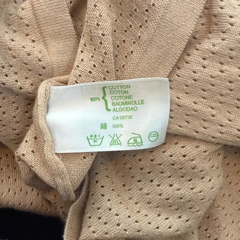 John Smedley Sea Island Cotton Perforated Knit V