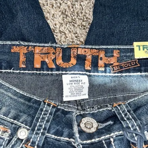 Truth be told honest low rise bootcut jeans size 5