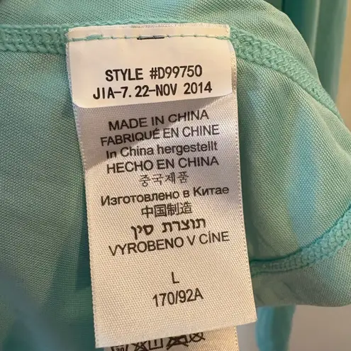 Marmot Womens Long Sleeve Top Activewear Athletic Teal Patterned Large