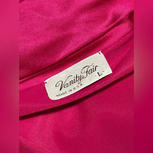 Vanity Fair EUC Vintage Pink Button Down Sleep Robe size large
