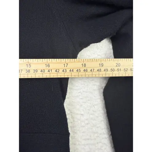 J. Crew Long Sleeve Turtleneck Black Wool Cashmere Pockets Sweater Dress Large