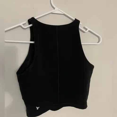 Old Navy  Workout Tank Top Crop Top Power Chill Black Size XS S
