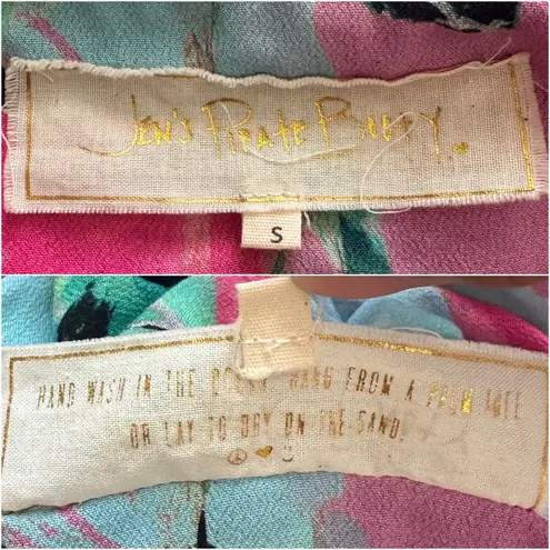 Jen's Pirate Booty Jen’s Pirate Booty Dress Alessandra Hi-Low Maxi 3/4 Sleeves in Earth Floral S