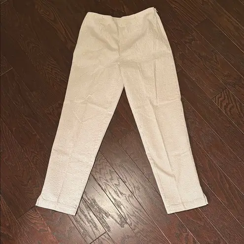 Newport News Elegant seersucker pants size 6