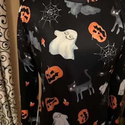 None Halloween pumpkin ghost cat medium dress