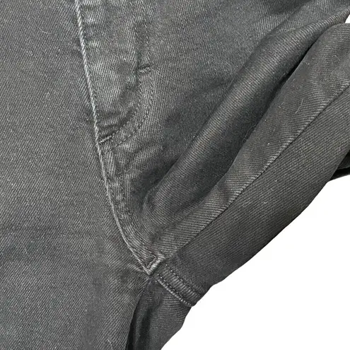 AMO Kate Mid Rise Slim Jeans Women’s Size 31 Black Magic Stretch Ankle Denim