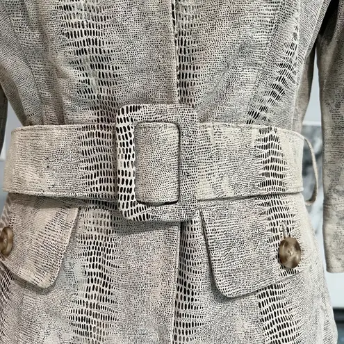 Newport News snakeskin print leather jacket, EUC, no flaws, size 4