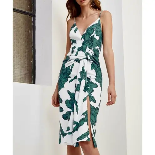 C/MEO COLLECTIVE Enlighten Midi Dress In Ivory Infinite Floral Women’s Size XS