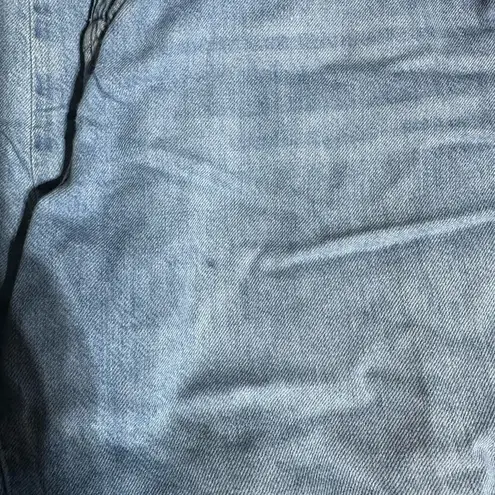 Anthropologie Pilcro lt Wash Paper bag Jeans Straight Leg Loose Fit Size 28 Blue