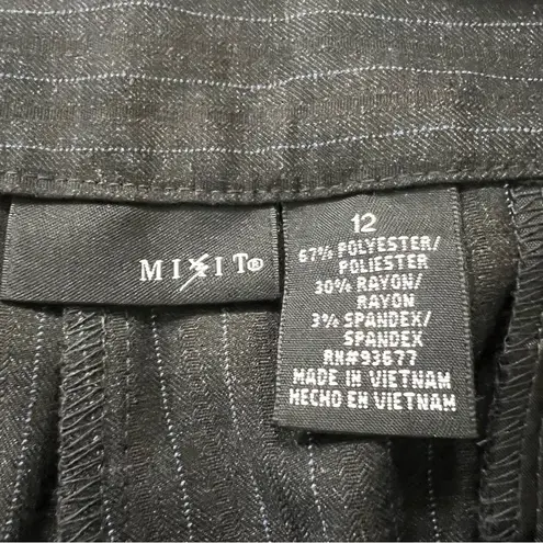 Mixit Pinstriped Cropped Trousers | Women's Size 12 Chic Suiting Office Academia