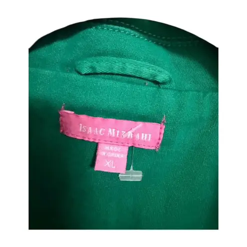 Isaac Mizrahi Green Blazer Jacket XL Tailored Career Chic Y2k GenZ Work Casual