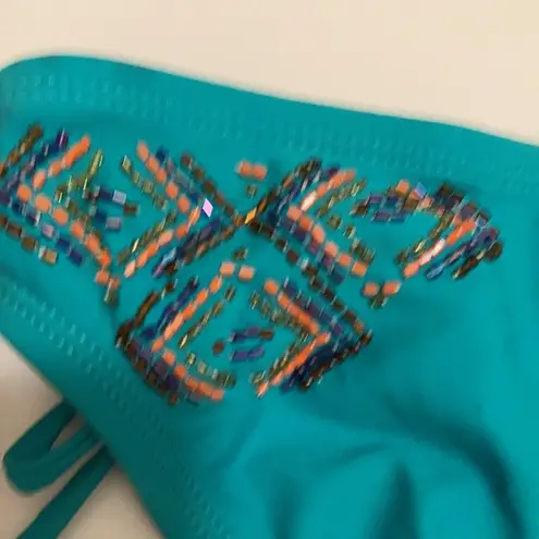 Hobie 🌞NWT teal color bottom w/ beaded design A-79