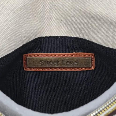 Street Level Blue Colorful Beaded Boho Tribal Mojave Crossbody Clutch Purse Bag