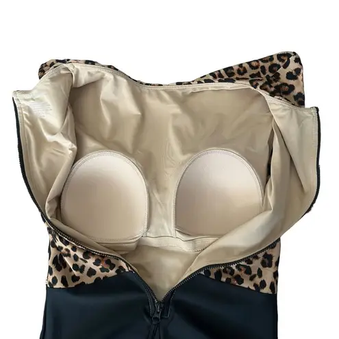 Summersalt Women’s Size 4 The Surf Leo Leopard Animal Print One Piece Swim NEW