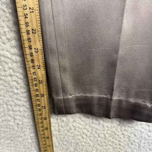 Gemelli Italy Pants Womens 8 Beige Black Dress Trouser Acetate Career Slacks Tan