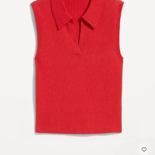 Old Navy Rib Knit Crop Polo Sweater