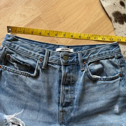 GRLFRND Karolina Jeans In A Little More Love Size 27 Straight Leg Distressed