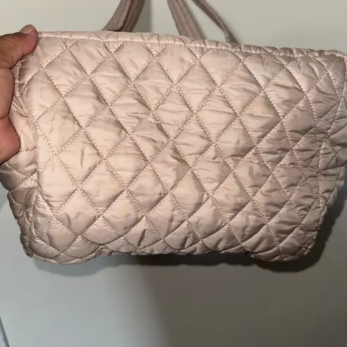 Roberto Coin Cream Quilted Tote Bag
