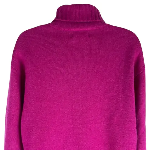 Naadam Luxe Cashmere Turtleneck Tunic Sweater Fuschia Pink Size XS