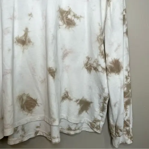 C&C California  Green/White Tie Dye Light Weight Long Sleeve Sweater Size Medium