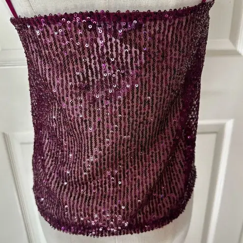 ZARA  pink sequin sleeveless top