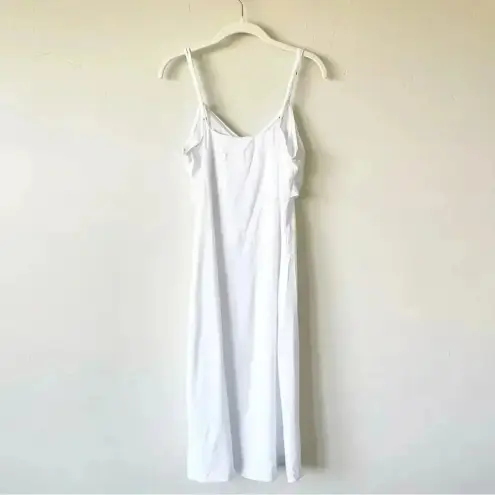Naked Princess Bridal Ivory White Slip Midi Dress Boudoir Size Small NWT