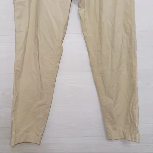 L.L. Bean Women's Tan High Waisted Ankle Cropped Outdoors Relaxed Fit Pants Size L