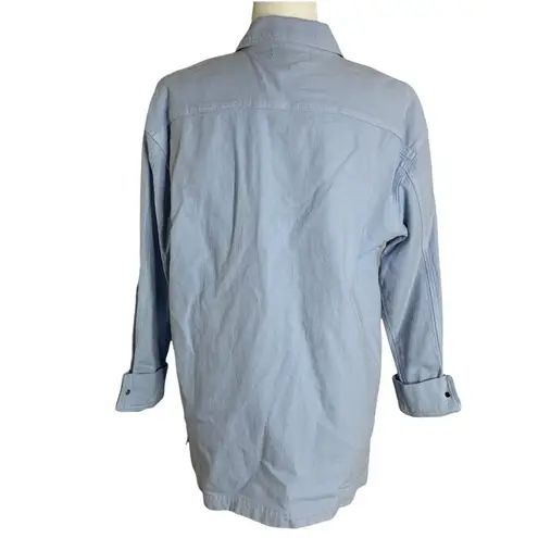 Karen Kane Vintage 90s Denim Jacket XS Blue Oversized Full Zip Pockets 46PE