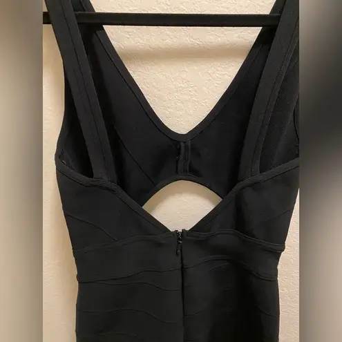 Herve Leger x Forever 21 black cut-out romper