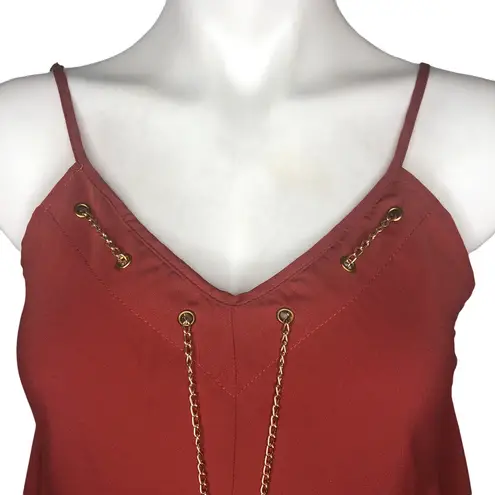 Speed Control New York Burnt Orange Asymmetrical Dress