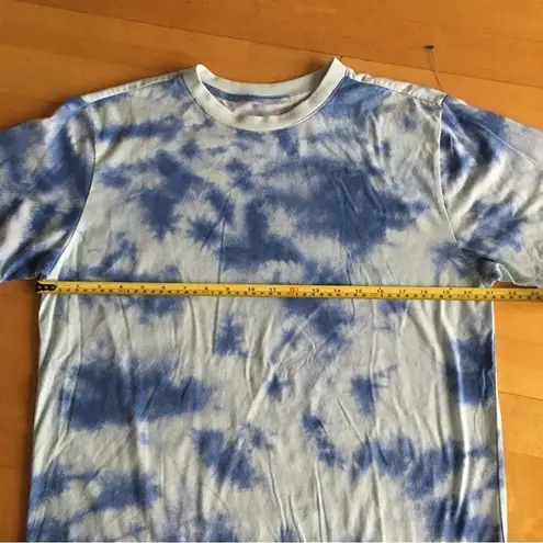 Original Use Tie Dye Short Sleeve Tee, Aqua, Blue, Size M
