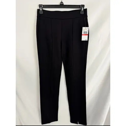 Michael Kors Black Ponte Knit Split Hem Career Pants XS