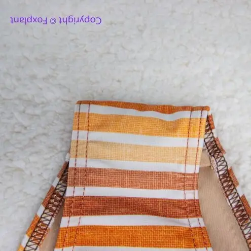 NEW Free People x Gnash Swim striped tri bikini bottom, US size 4 Orange