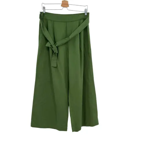 Amour Vert Frankie Femme Fete Pants Wide Leg Cropped Green Size Medium