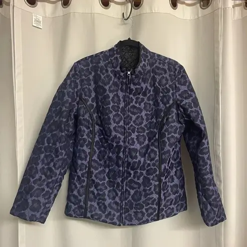 Chico’s Reversible nylon/poly jacket no tags size medium purple & black