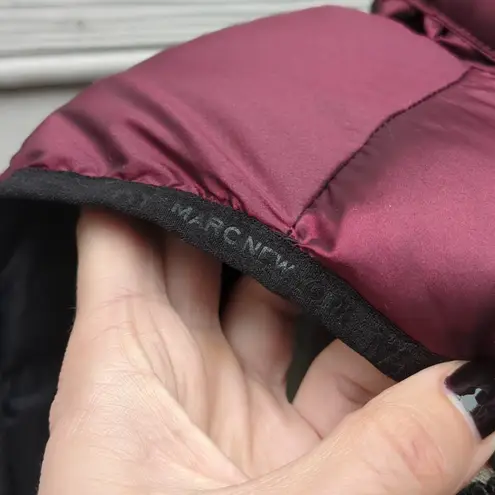 Marc New York Reversible Quilted Vest with Hidden Hood