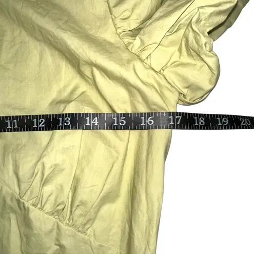 SIR. The label Mason Panelled Yellow Puff Sleeve Midi Dress Size M