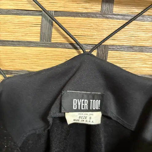 Byer Too! Black Sparkle Tank Top Size 5