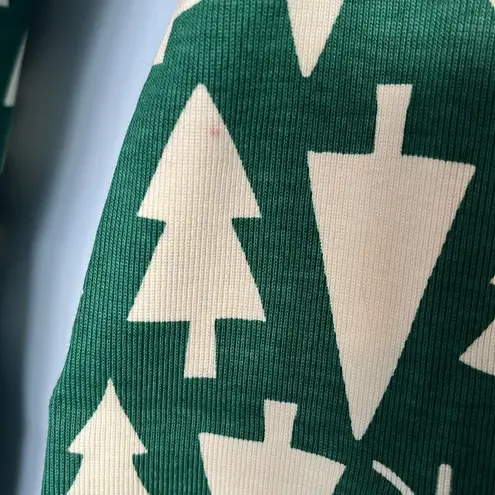 Hanna Anderson Winter Green Tree Matching Holiday Pajama Set Size XS