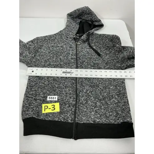 Womans Store 68 Hooded Sweatshirt Small Black Zip Up