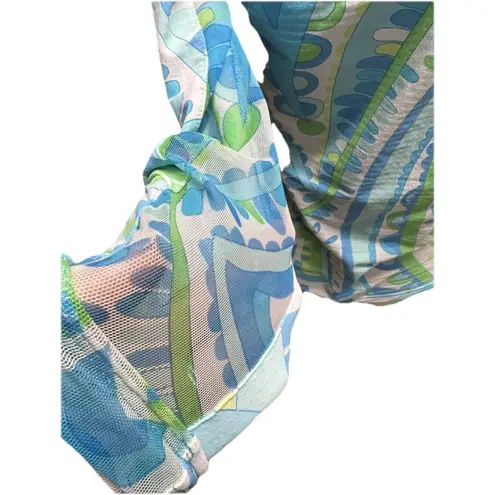 Icikuls Golf Pullover Womens 1/2 Zip Long Sleeve Lightweight Mesh Underarm Sz L Blue Size L