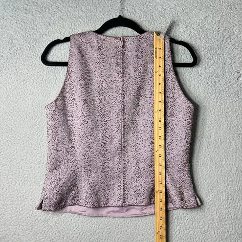 ZOLA EVENING Top Womens 10 Purple Lilac Sleeveless Sequin Top Wedding Dressy