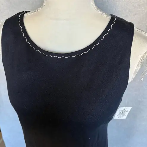 Jessica Howard Women's 2-Piece linen Blend Jacket Dress Size 6 Navy Blue Formal