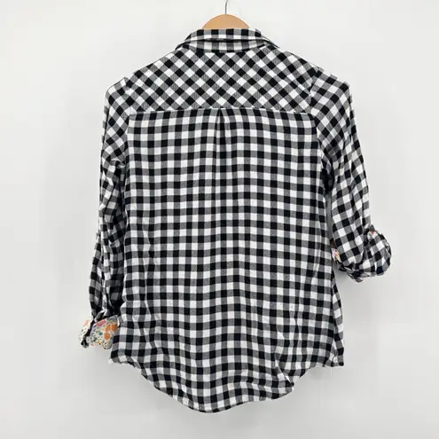 Matilda Jane Clothing Joanna Gaines Magnolia Dreams Tunic Buffalo Plaid Small Black Size M