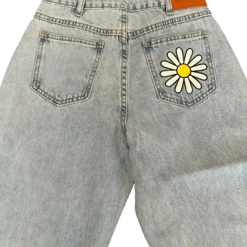 Princess Polly  Denim Flare Jeans with cute graphics